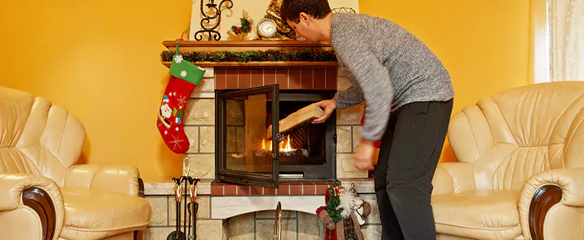 Rusted Metal Fireplace Restoration in Bloomsburg, Pennsylvania